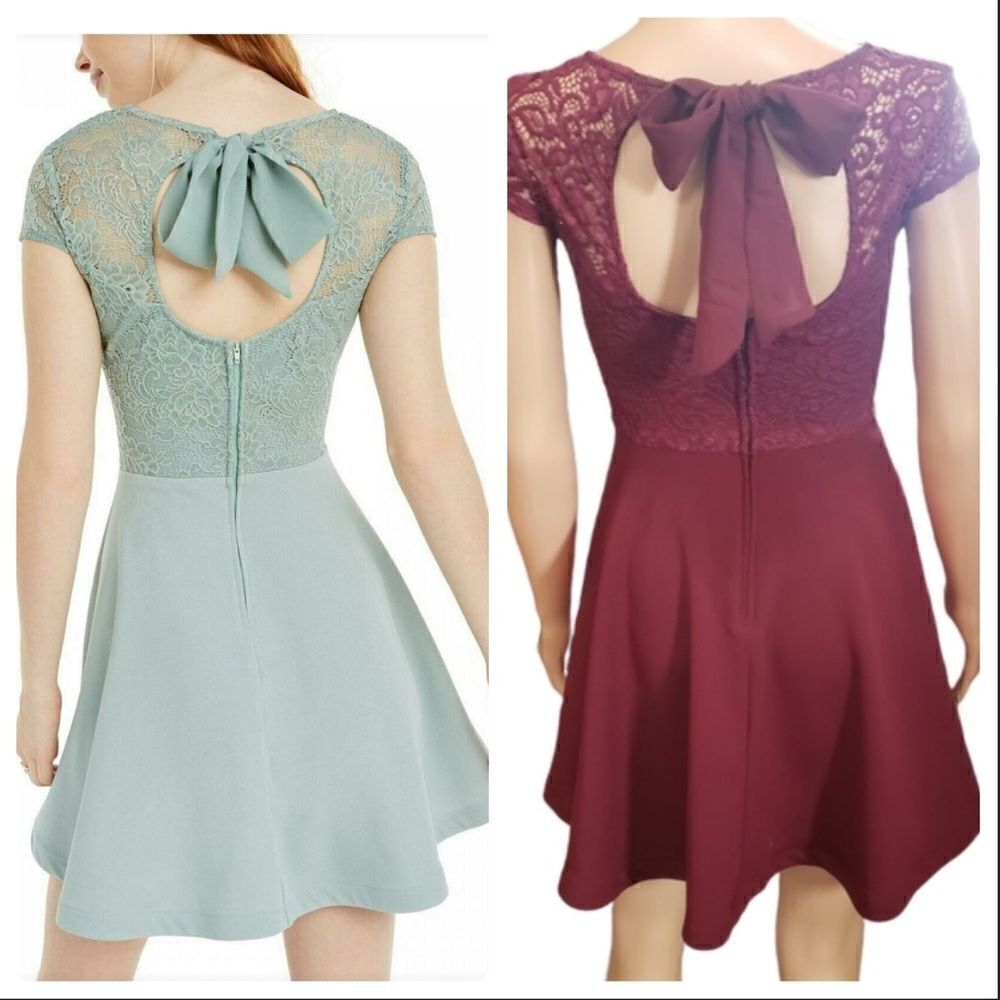 B. Darlin Junior’s Bow Back Dress SIZE 0